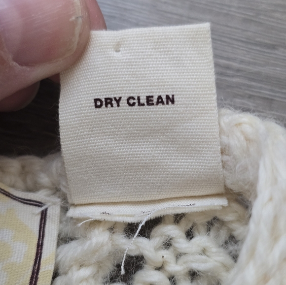 Guinevere By Anthro Open Knit Shirt Cardigan Wool Mohair Blend Size Small - Picture 8 of 11